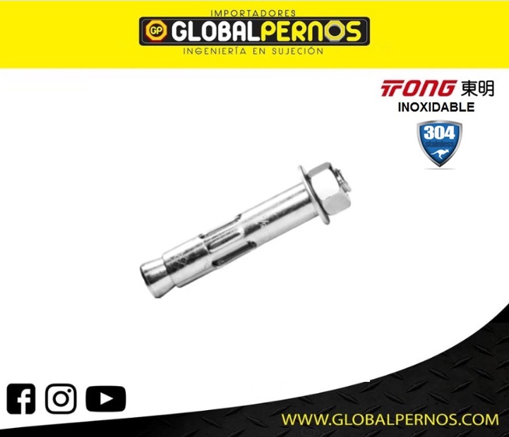 Perno Anclaje Tipo Camisa Inox 304
