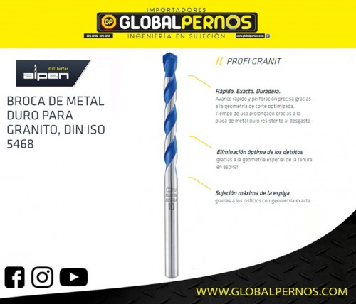 Broca para Granito-Marmol "PROFI GRANIT"