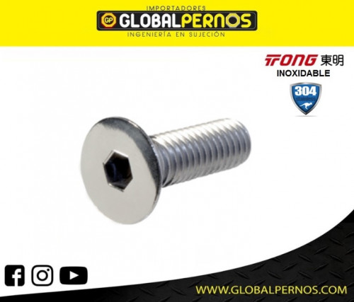 Perno Allen C/Avellanada Inox (304) MM