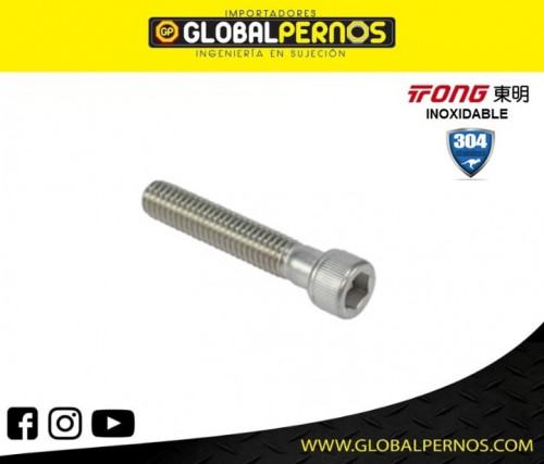 Perno Allen Inox A304 Cabeza Cilíndrica MM