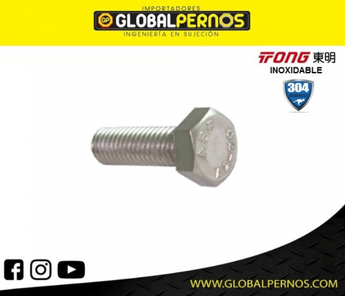 Perno Hex MM Inox 18-8 (304) 