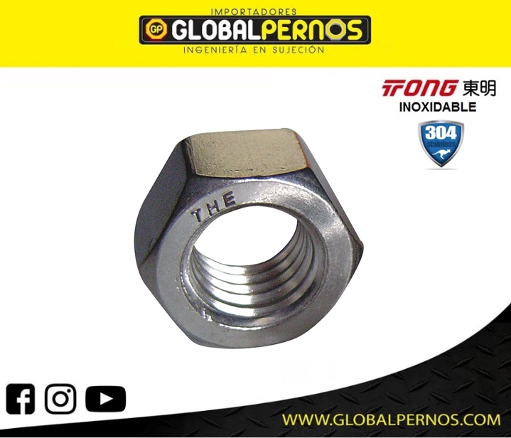 Tuerca Hex Inox 18-8 (304) MM