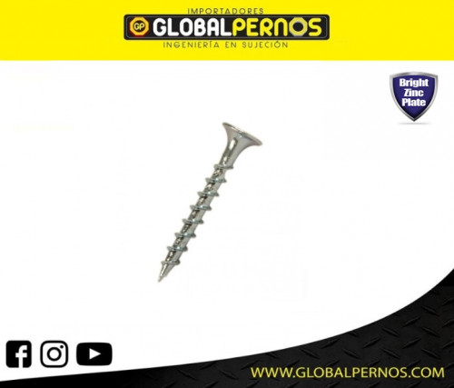 Tornillo Aglomerado Galvanizado No. 8 (DRYWALL)