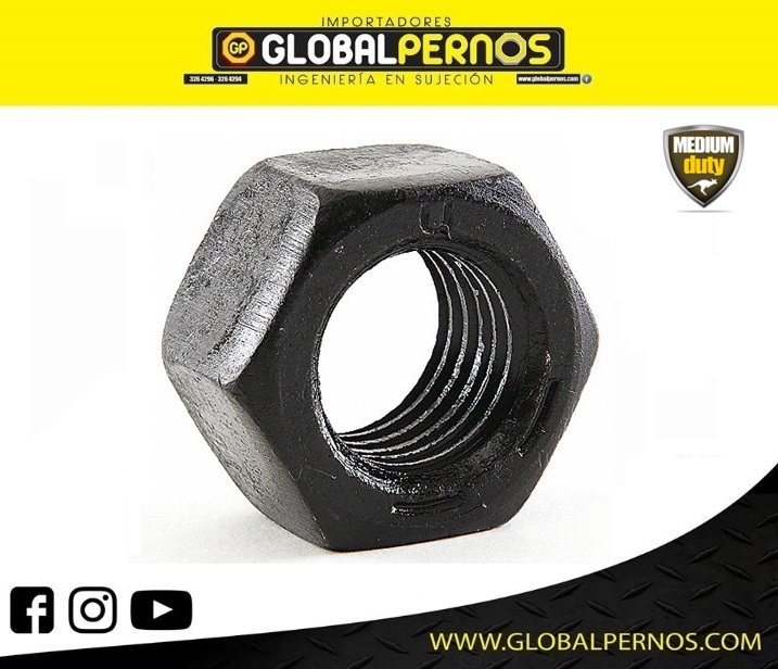 Tuerca Hex G5 UNF (rosca fina) Negra