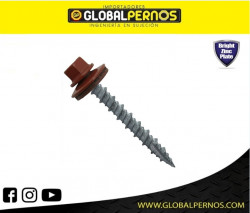 Tornillo Autoperforante con destaje para Madera cab Pintada Roja No.12